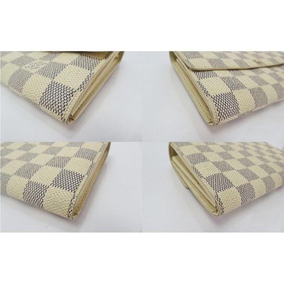 Louis Vuitton Cream and Gray Checkered Wallet - Picture 5 of 14